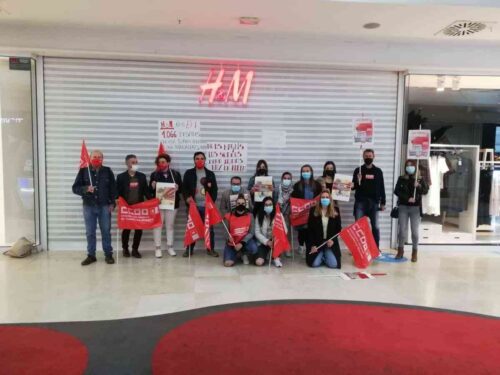 Trabajadoras de H&M en Cuenca en paro total contra los cierres, despidos y precarización del empleo
