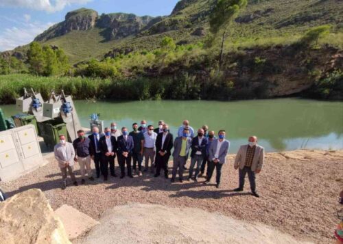 Santi Cabañero visitó los Regadíos Sociales en Hellín acompañando al presidente regional