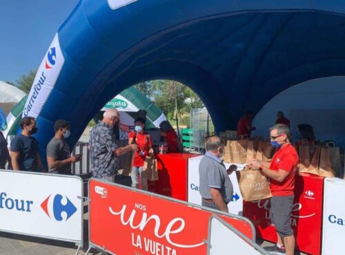 Carrefour entregó más de 1.000 desayunos en Cuenca por La Vuelta
