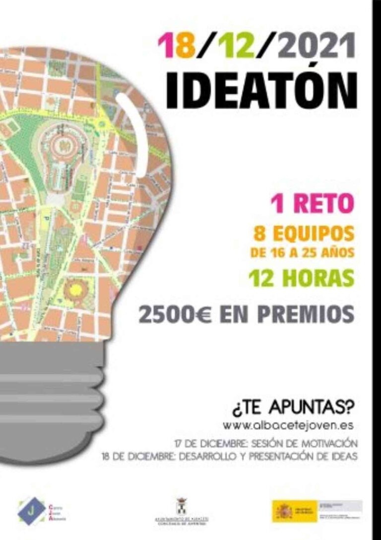 Participa en “IDEATÓN 2021” del Centro Joven de Albacete para incentivar la creatividad e iniciativa emprendedora juvenil