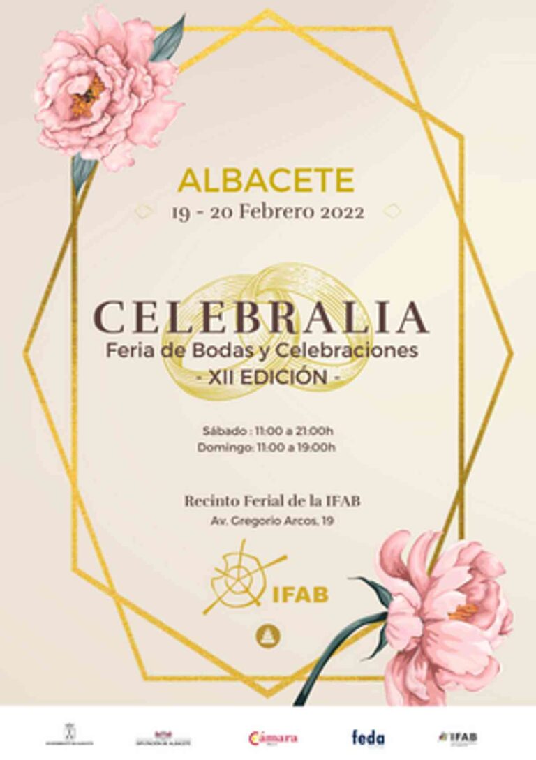 Celebralia 2022 la feria de bodas y celebraciones en Albacete se llevará a cabo del 19 al 20 de febrero