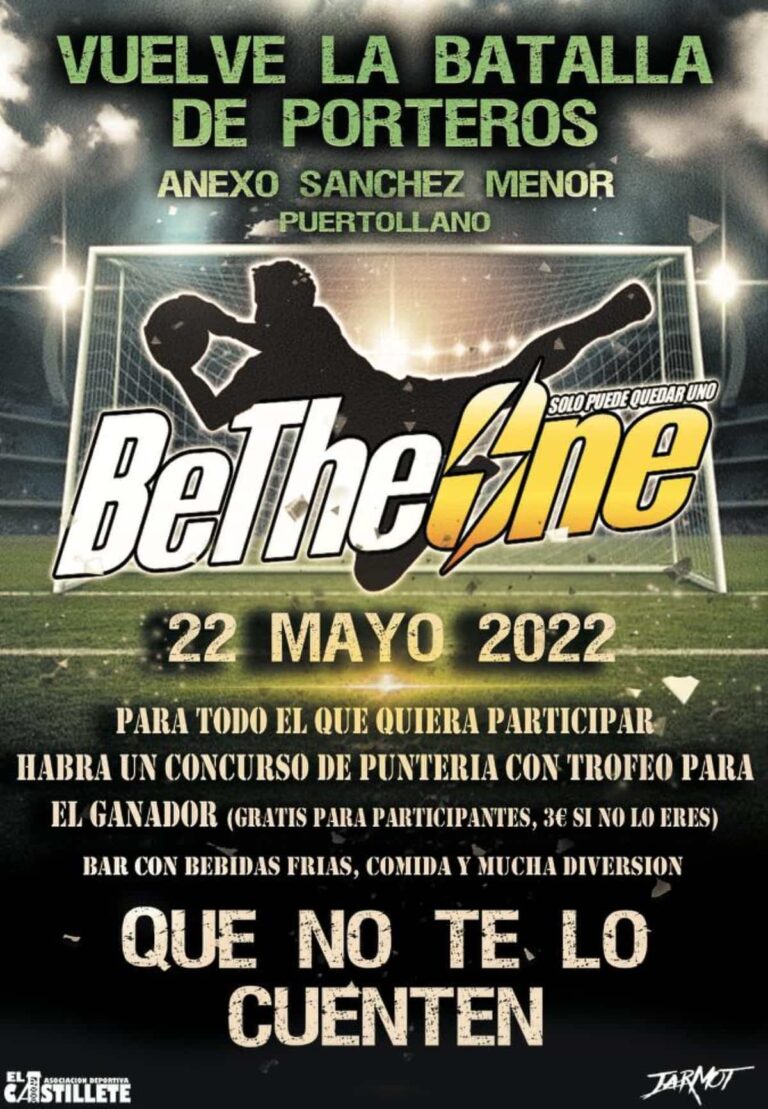 La batalla de Porteros  renombrada como “BeTheOne” tendrá lugar en  Puertollano el  próximo domingo 22 de mayo