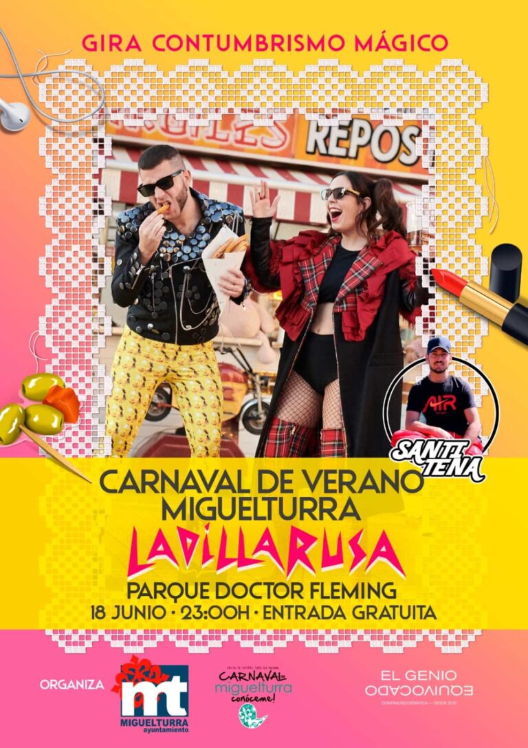 Agenda  de conciertos para este verano 2022  en Miguelturra