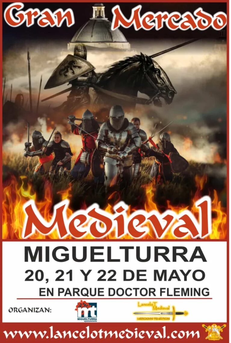 Desde hoy hasta el domingo 22 de mayo Gran Mercado Medieval en el parque Doctor Fleming de Miguelturra