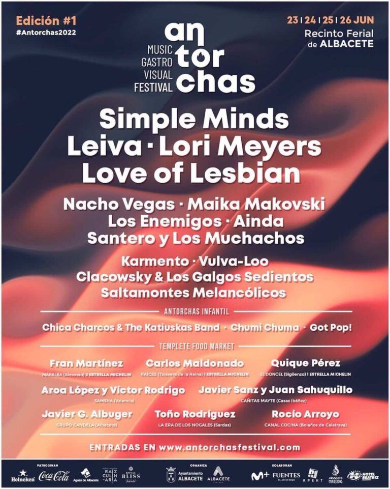 Love of Lesbian, Leiva y chefs de alta cocina maridarán música y fogones para prender el Antorchas Festival (Albacete)