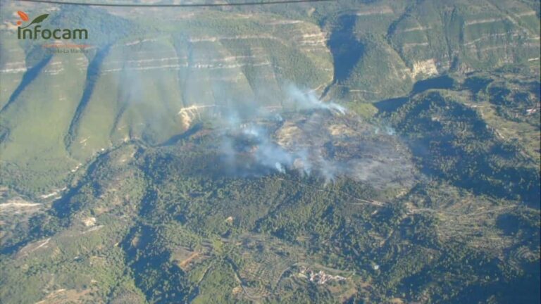 Dan por extinguido el incendio de la pedanía de Moropeche en Yeste (Albacete)