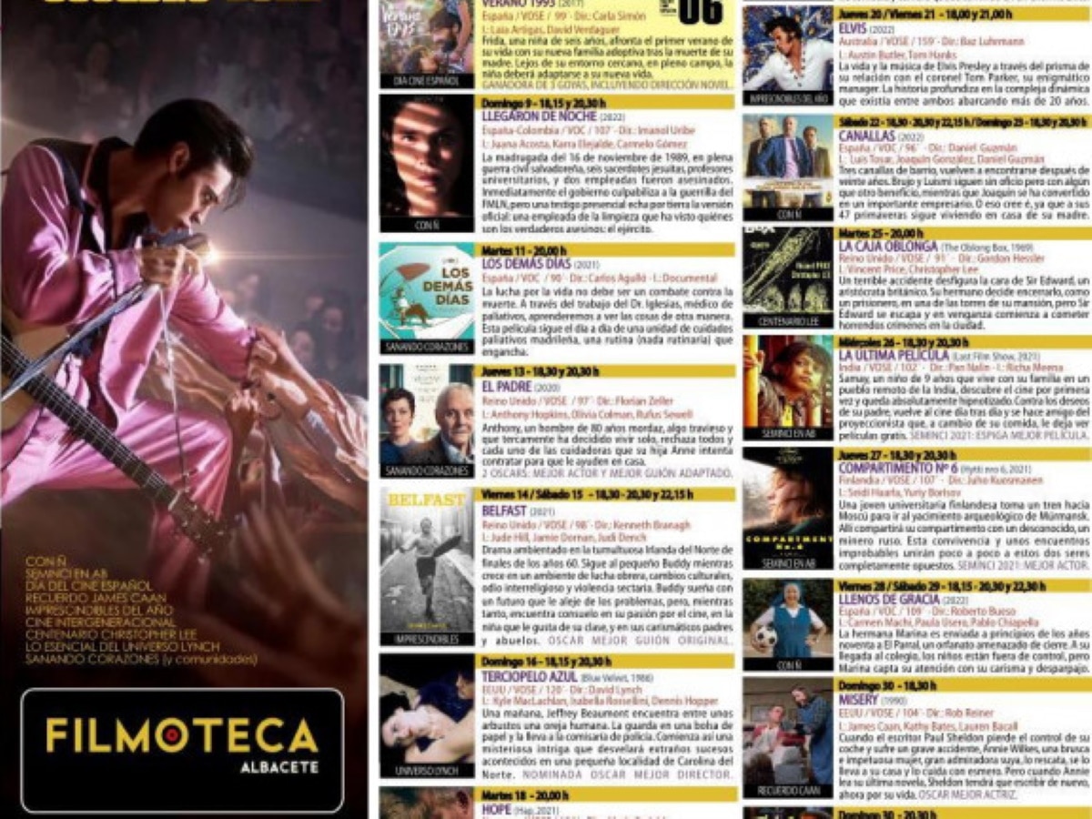 Una estupenda programación de la Filmoteca del 8 al 30 de octubre en Albacete con casi veinte títulos