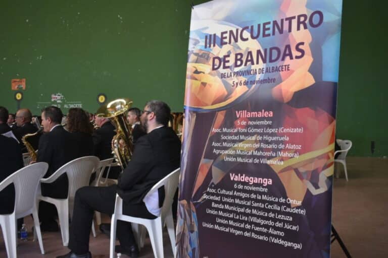 Villamalea celebró el fin de semana el ‘III Encuentro Provincial de Bandas de Música’ inaugurado por el presidente provincial de Albacete