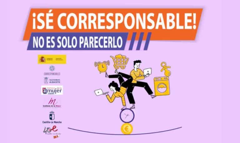Campaña de fomento de la corresponsabilidad en los cuidados familiares y del hogar del ayuntamiento de Albacete