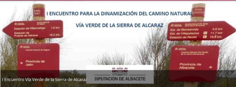 I Encuentro para la Dinamización del Camino Natural Vía Verde la Sierra de Alcaraz en el ayuntamiento de Villapalacios el 31 de enero