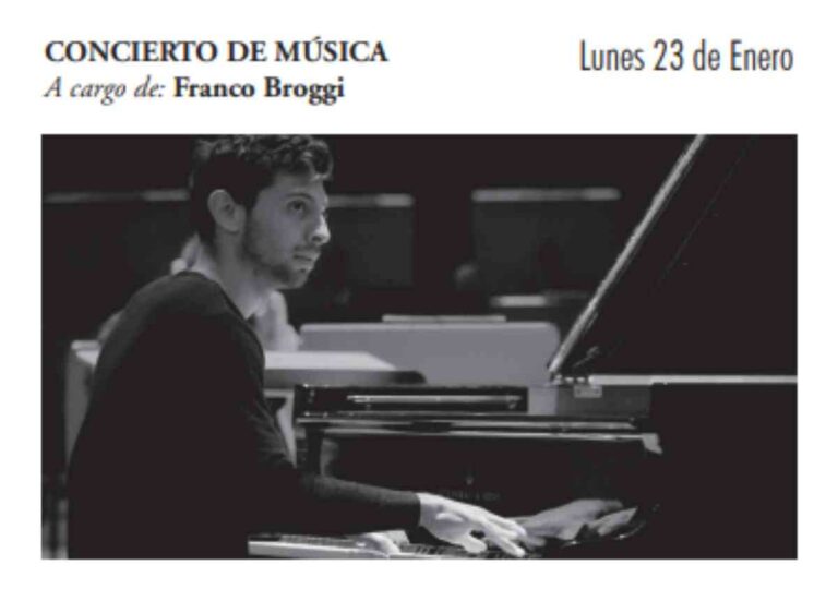 Franco Broggi el 23 de enero en el Salón Municipal del Antiguo Casino de Ciudad Real