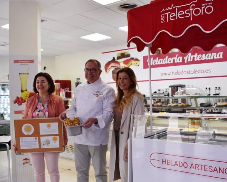 Un helado con Nuez de Nerpio protagonista es la versión del ‘Apple Strudel’ de San Telesforo, obrador toledano.