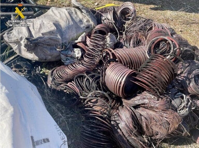 Decena de ladrones que cometieron 87 robos de cobre en Ciudad Real, Cuenca y Badajoz son detenidos
