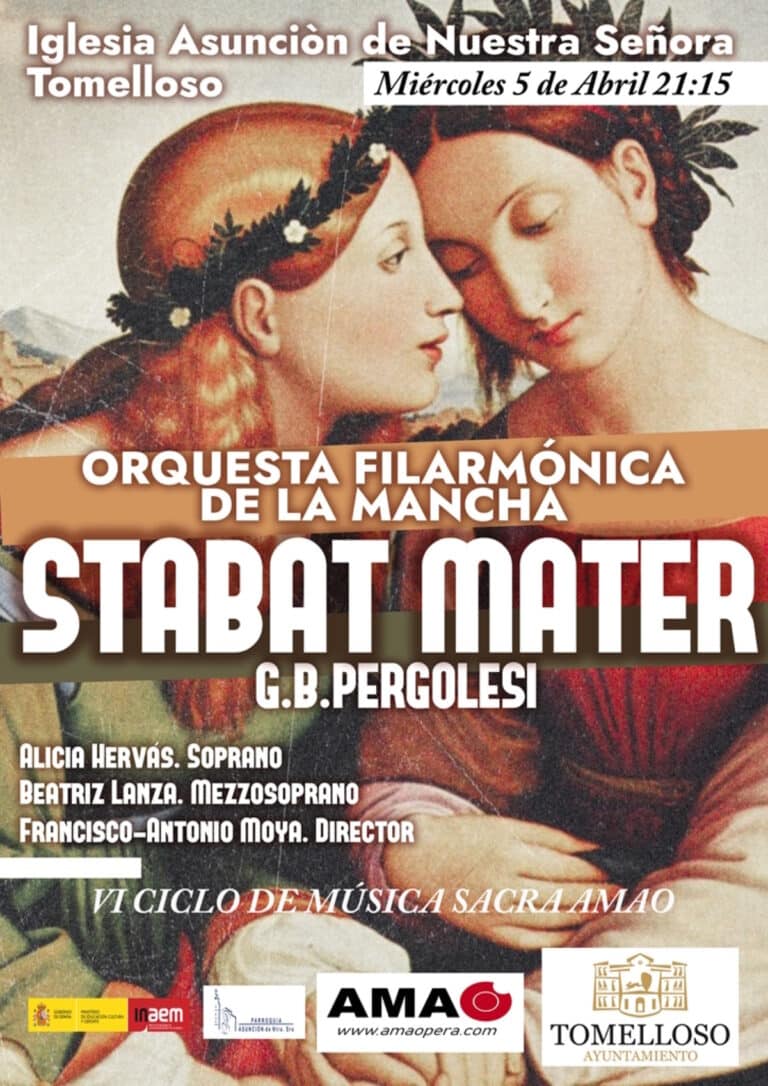 El VI Ciclo de Música Sacra de Tomelloso organizado por AMAO y patrocinado por el ayuntamiento local inicia  este 5 de abril