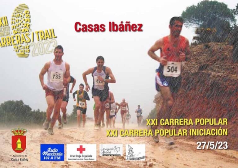 XXI Carrera Popular Casas Ibáñez y XXI Carrera Popular Iniciación el 27 de mayo del Circuito Provincial de Carreras Populares 2023 Albacete
