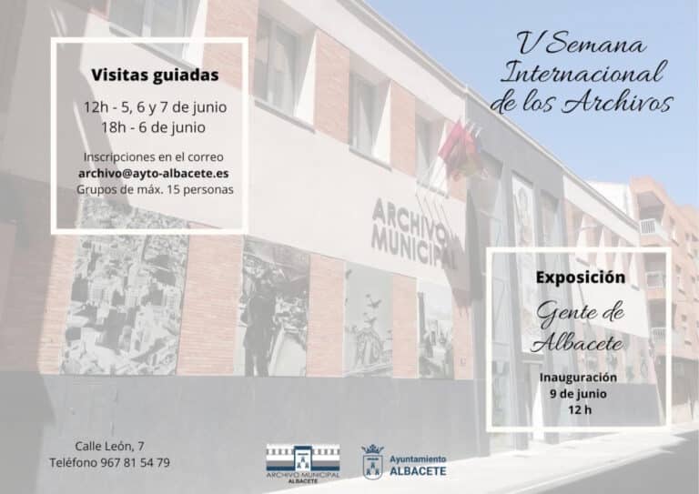 Visitas guiadas el 5, 6 y 7 de junio al Archivo Municipal de Albacete por la V Edición de la Semana Internacional de los Archivos