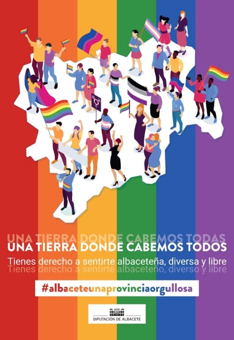 La Diputación de Albacete conmemorará el Día Internacional del Orgullo LGTBI el 28 de junio con el lema ‘Una tierra donde cabemos tod@s’