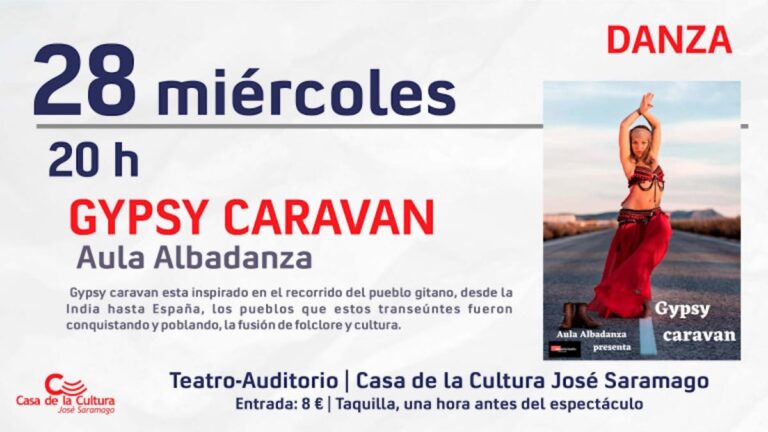 Espectáculo Gypsy caravan el 28 de junio en el Teatro Auditorio Casa de Cultura José Saramago de Albacete