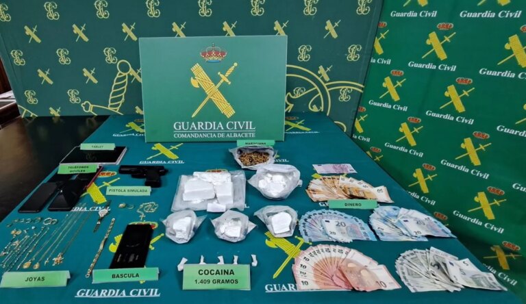 Seis personas de una banda de narcotraficantes arrestadas en Albacete por distribución de cocaína