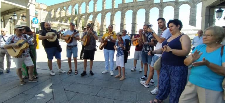 La  Cuadrilla Orígenes ha representado a Albacete con apoyo de la Diputación  en el  festival ‘Folk Segovia’ el pasado fin de semana