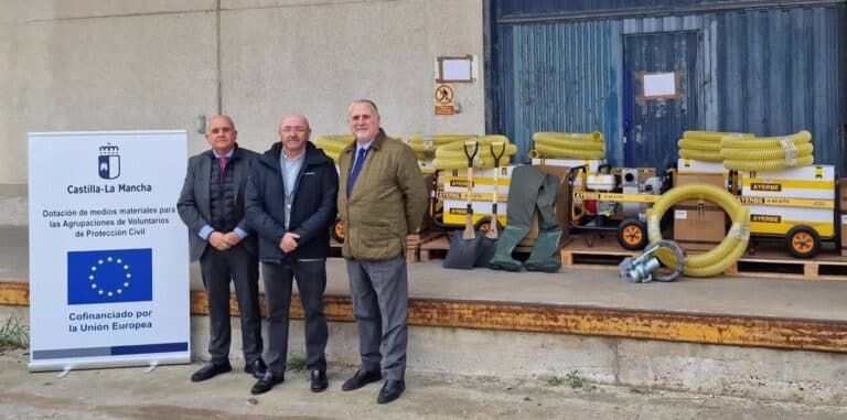 29 Entidades Locales de Castilla-La Mancha Refuerzan Protección Civil con Nuevos Generadores y Bombas Ante Inundaciones
