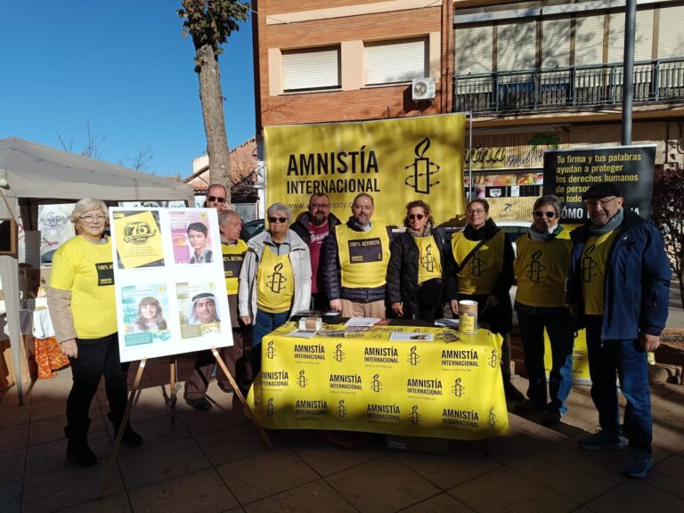Amnistía Internacional Castilla – La Mancha se moviliza con motivo del 75 aniversario de la Declaración Universal de los Derechos Humanos