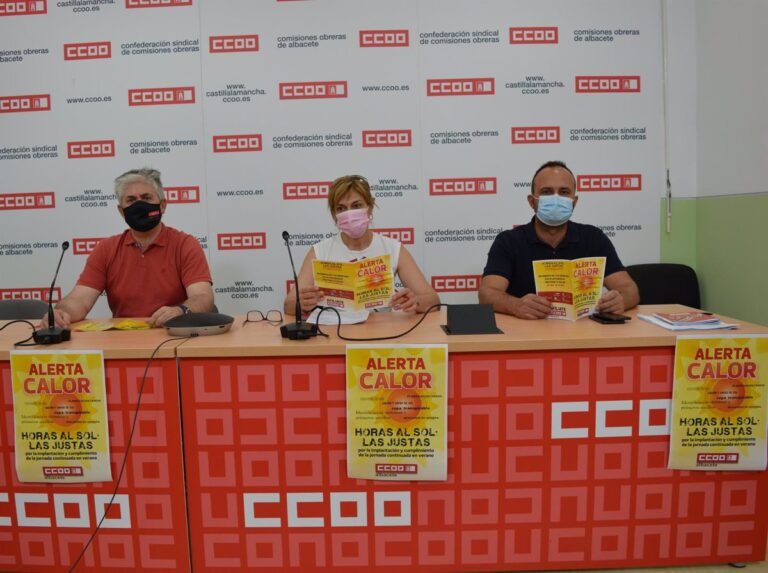 Concentración sindical este viernes en Madrigueras por las CCOO y UGT en reacción al fallecimiento laboral en Albacete