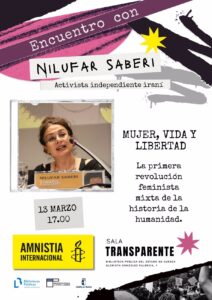 Nilufar Saberi Llevará el Espíritu de ‘Mujer, Vida, Libertad’ a Cuenca el Día 13