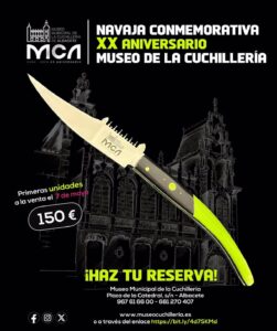Navajas Conmemorativas del XX Aniversario del Museo de la Cuchillería a la Venta Desde el 7 de Mayo por 150 Euros