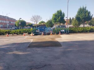 Reparada la Avería de Agua en Calle Almansa de Albacete y Restablecido el Tráfico