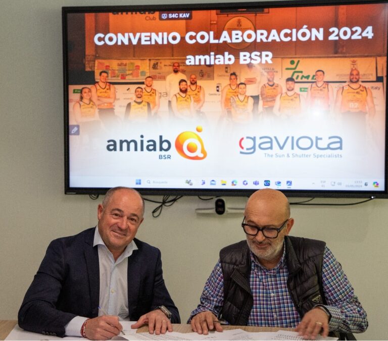 La empresa Gaviota y BSR Amiab Albacete firman un convenio de colaboración para apoyar el deporte adaptado