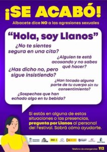 Albacete Impulsa la Iniciativa ‘Pregunta por Llano’ Contra las Agresiones Sexuales en el Festival Antorchas