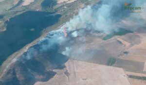 Incendio de Tobarra Controlado, Continúan las Labores con 12 Equipos Terrestres