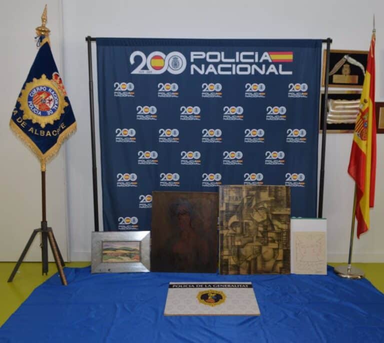 Policía de Albacete recupera cuatro pinturas falsas de Picasso y Palencia que iban a venderse por 13 millones de euros