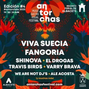 Viva Suecia, Fangoria, Shinova y El Drogas, primeros artistas confirmados para el Festival Antorchas en julio en Albacete