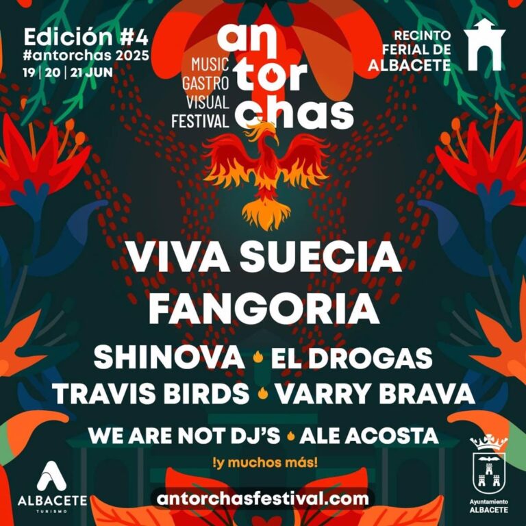 Viva Suecia, Fangoria, Shinova y El Drogas, primeros artistas confirmados para el Festival Antorchas en julio en Albacete