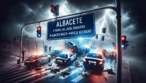 Piden 4 años de cárcel por homicidio imprudente a conductor de accidente múltiple en Albacete