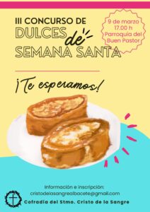 El próximo domingo se celebra el III Concurso de dulces de Cuaresma y Semana Santa