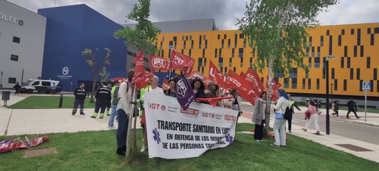 Ccoo y ugt solicitarán jornadas de huelga de 24 horas en transporte sanitario: «Seguiremos hasta que sescam nos escuche»