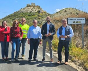 La Diputación de Albacete invierte más de 140.000 euros en la rápida reparación de la carretera AB-4002 en Las Minas
