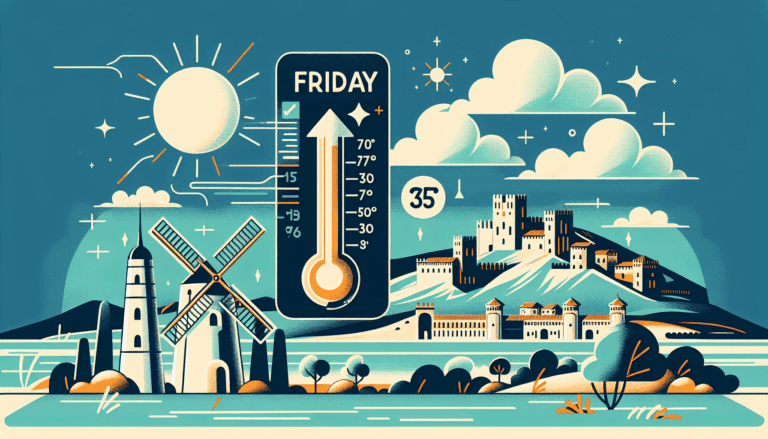 Previsión meteorológica para este viernes en Castilla-La Mancha: cielos poco nubosos y mínimas en ascenso