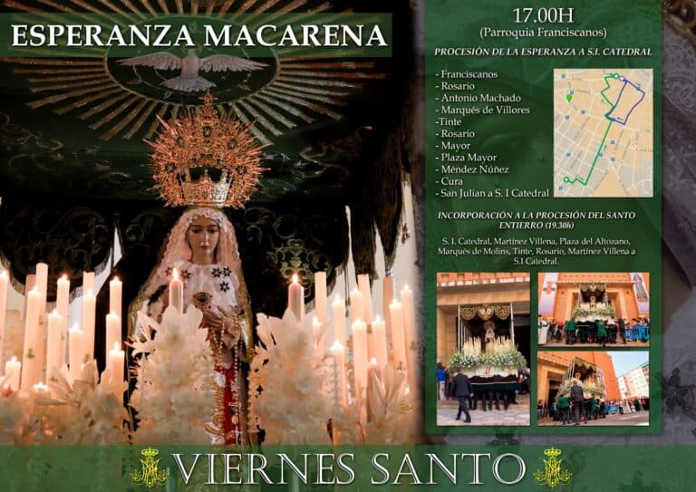 La Esperanza Macarena, llenará las calles de Albacete de fervor y tradición