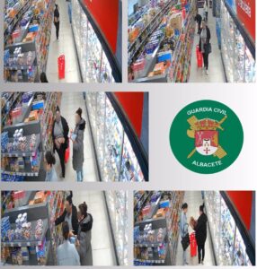 Guardia Civil de Albacete detiene a cuatro personas por el hurto de 500 euros en comestibles en un supermercado