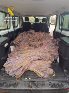 Desarticulan un grupo criminal con base en Albacete especializado en el robo de cable de cobre
