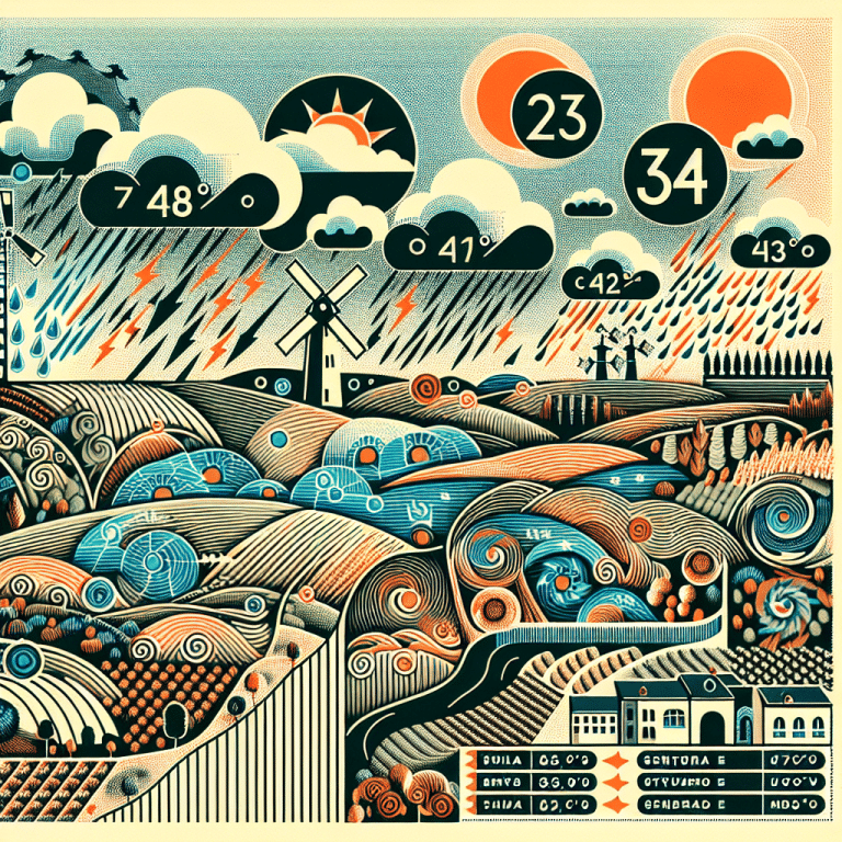 Previsión meteorológica para este jueves en Castilla-La Mancha: descenso notable de las máximas en el Sistema Central