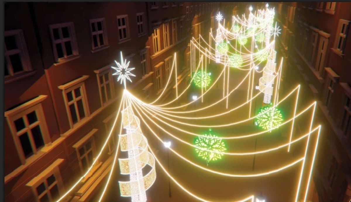 La iluminación navideña en Albacete se extiende hasta la calle Tinte con un coste de 421.800 euros para el Consistorio