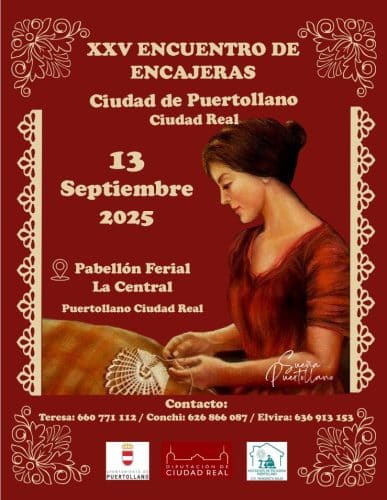 Puertollano será el anfitrión del XXV Encuentro Nacional de Encajeras con más de 500 participantes