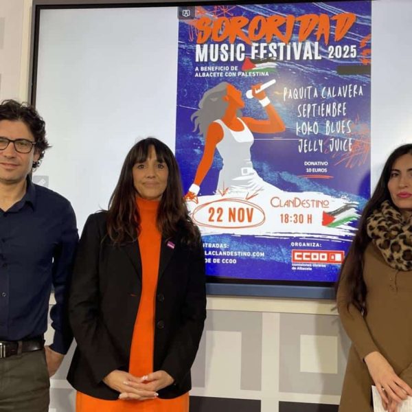CCOO Lanza el VI Festival de Música Sororidad en Apoyo a Albacete con Palestina