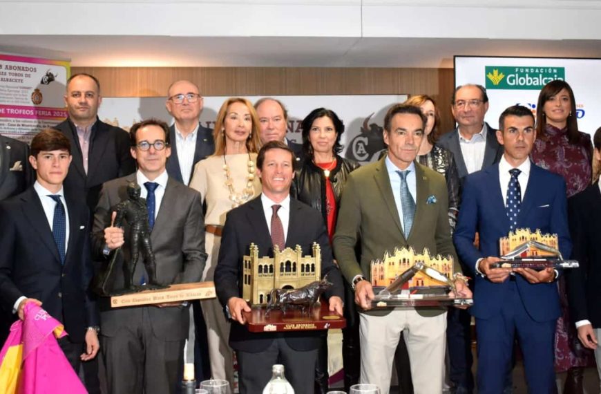 La Diputación y el Club de Abonados de la Plaza de Toros celebran la entrega de los Trofeos Feria de Albacete 2025