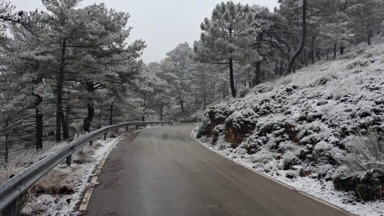 Fran Valera confirma la buena transitabilidad en la red de carreteras provinciales mantenida por un dispositivo especial del Plan de Vialidad Invernal de la Diputación